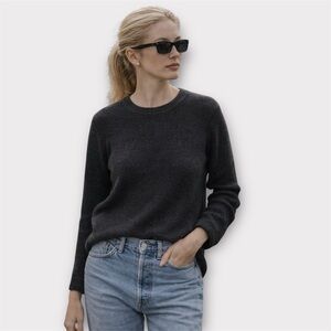 EILEEN FISHER 100% Extra Fine Merino Wool Crew Neck Sweater